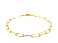 14K Yellow Gold Paperclip Bracelet  (3.50 mm)