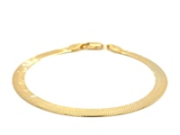 Imperial Herringbone Bracelet in 10k Yellow Gold  (5.00 mm)