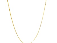 Double Extendable Box Chain in 14k Yellow Gold (0.51 mm)