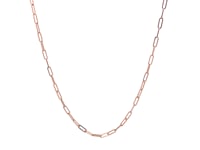 14k Rose Gold Adjustable Paperclip Chain (1.50 mm)