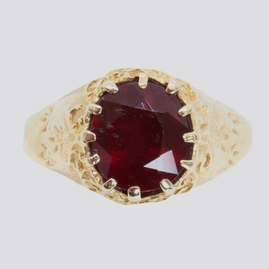 3.60 Ct Ruby Ring In 14k Gold