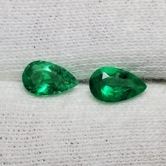 0.99 Ct Colombian Emerald Pair | Northern Gem Supply