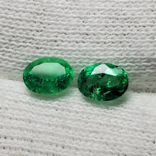 0.63 Ct Colombian Emerald Pair | Northern Gem Supply