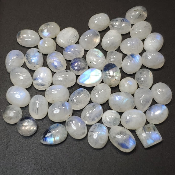 100.99 Ct Moonstone Lot Mixed Shapes (48 pc) | Northern Gem Supply