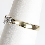 0.20 Ct Solitaire Diamond Ring In 14k Gold