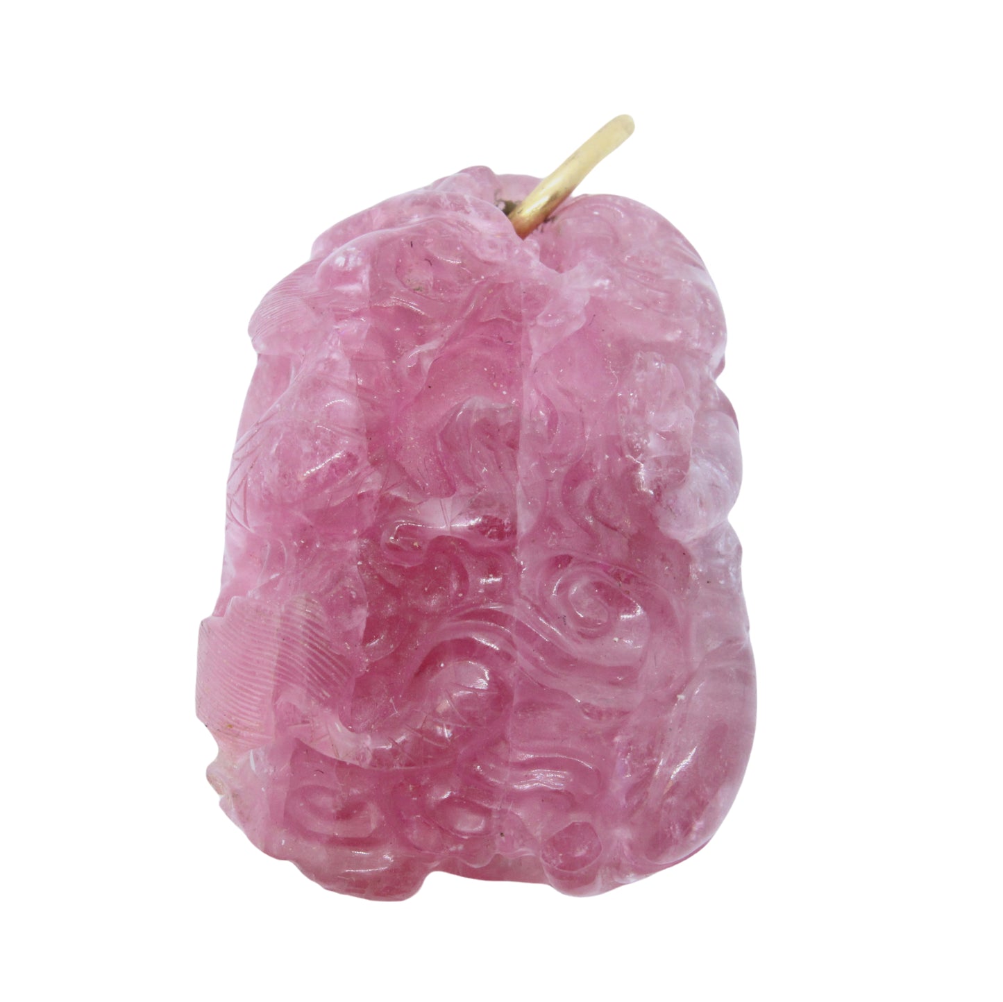 43.1g Pink Tourmaline Carving Pendant