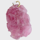 43.1g Pink Tourmaline Carving Pendant