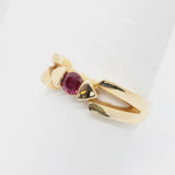 0.20 Ct Ruby Ring In 14k Gold